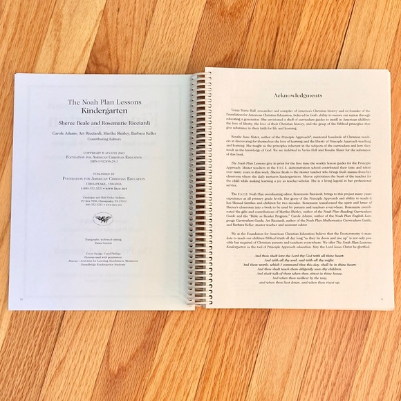 The Noah Plan Lessons Kindergarten The Principle Approach homeschool curriculum - Picture 3 of 6